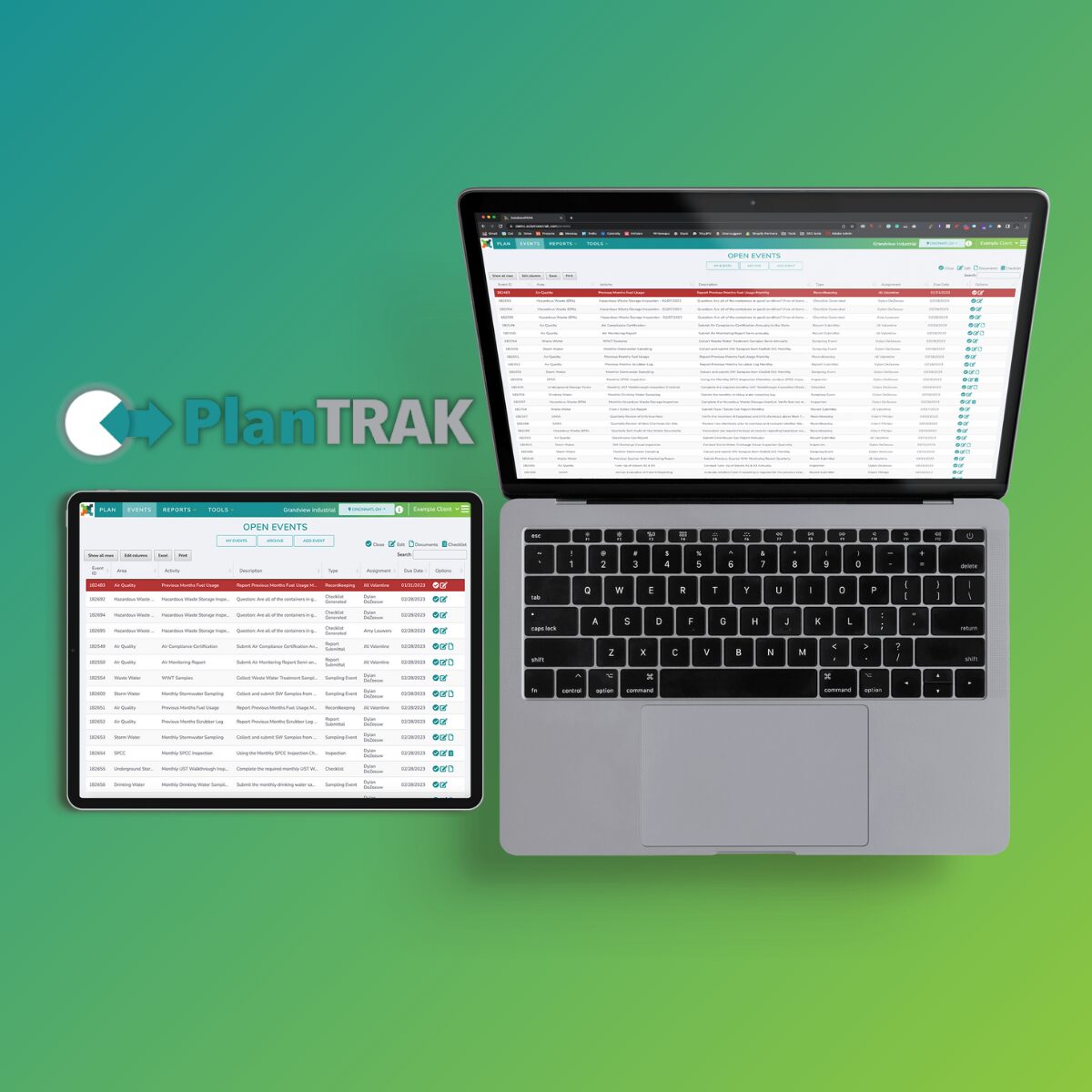 PlanTRAK makes it easy to assign, track, and manage environmental compliance tasks across your facilities—anytime, anywhere.